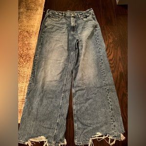 American Eagle Super High Rise Baggy Wide Leg